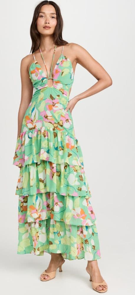 Floral Cutout Dress - Image 1