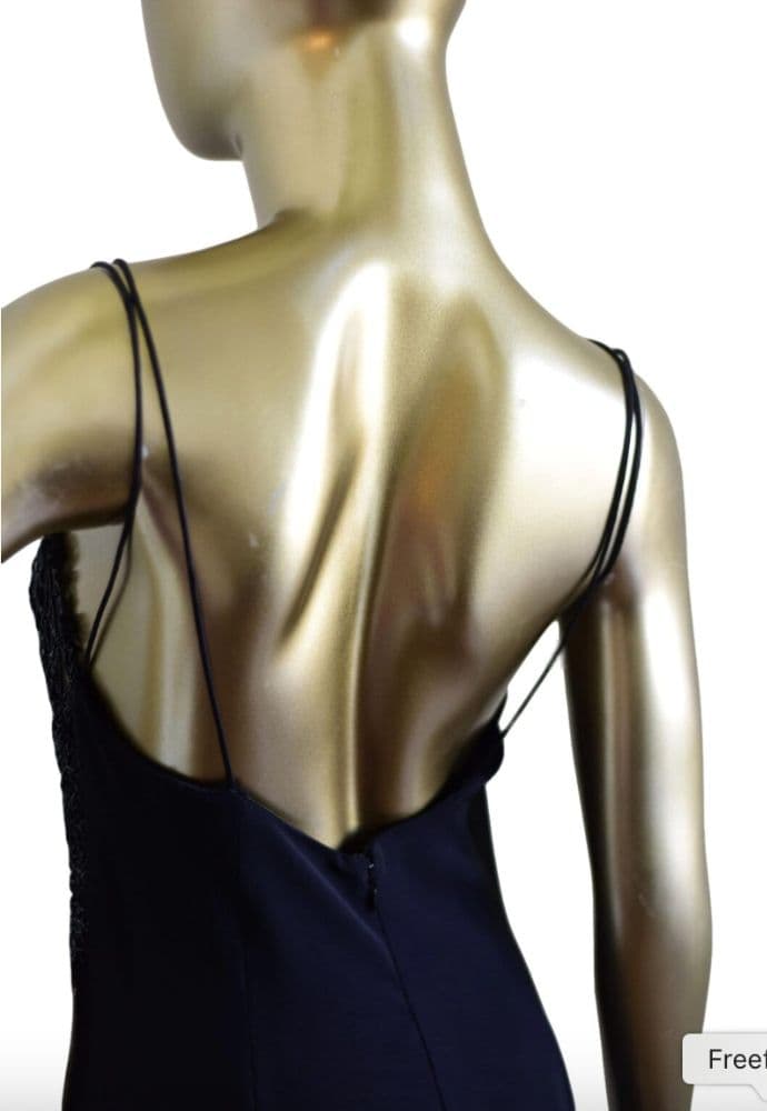 Valentino Slip Dress With Sheer Sequin Panels - Image 3