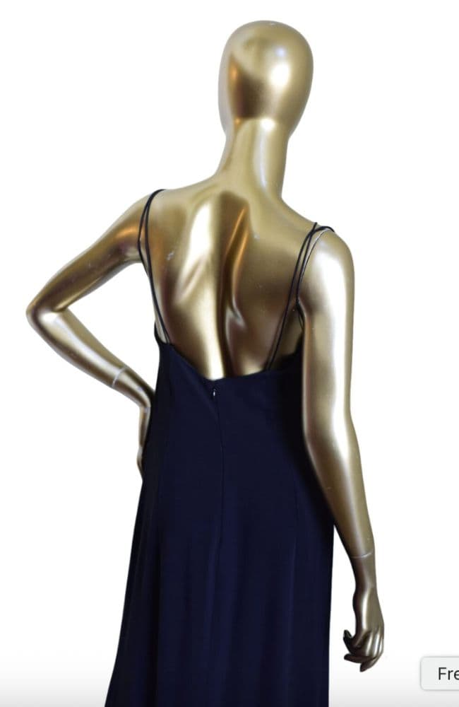 Valentino Slip Dress With Sheer Sequin Panels - Image 4