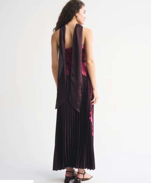 Giselle Strapless Scarf Babydoll Maxi Dress - Image 3