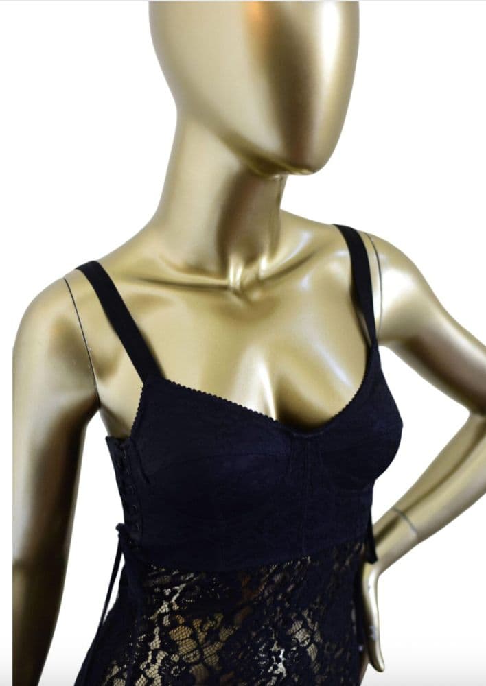 Dolce & Gabbana Lace Bustier Dress - Image 5