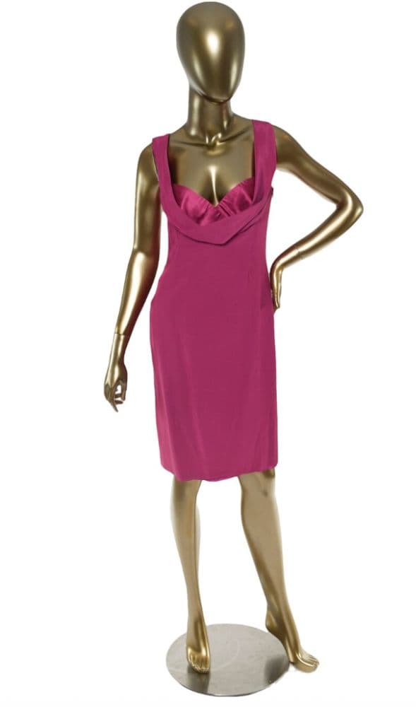 Versace Sweetheart Neckline Midi Dress - Image 2