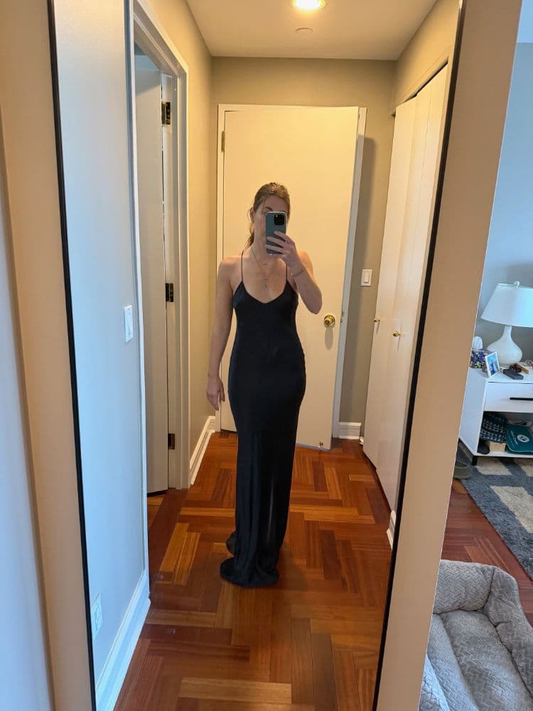 Nili Lotan Cami Silk Evening Dress - Midnight - Image 3