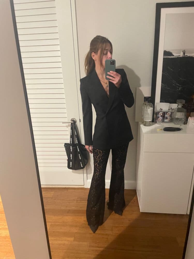 Michael Kors Collection Floral Lace Flare Pants - Image 2