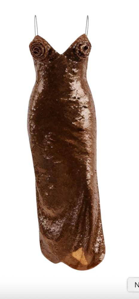 Magda Butrym Sequin Column Gown With Slit - Image 5