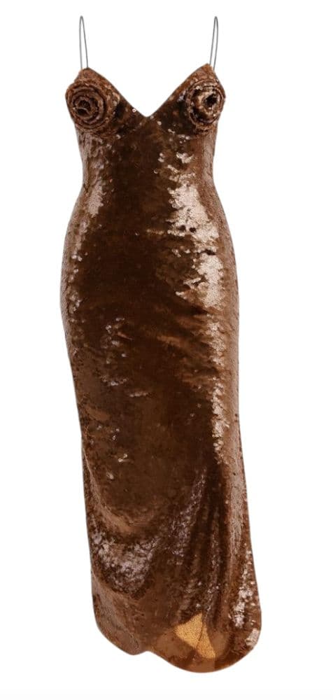Magda Butrym Sequin Column Gown With Slit - Image 3