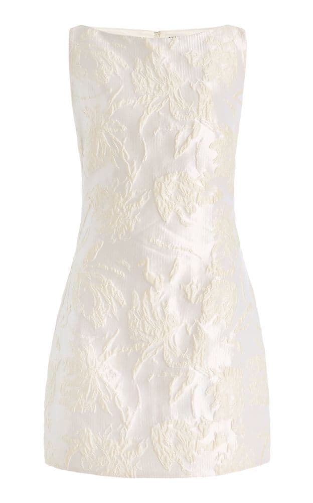 Sold Out STAUD Mimi Jacquard Mini Dress Size 6 - Image 5
