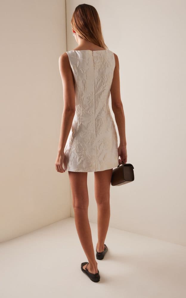 Sold Out STAUD Mimi Jacquard Mini Dress Size 6 - Image 3
