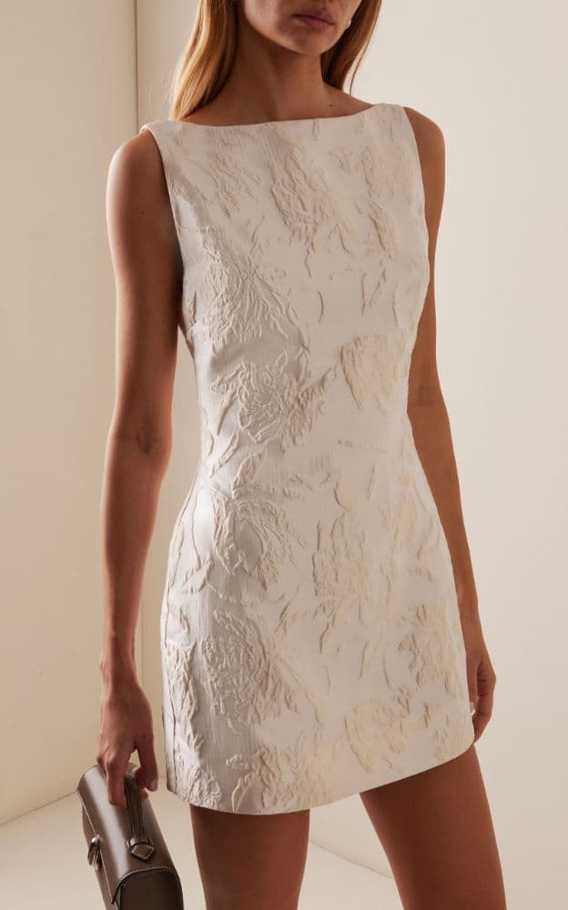 Sold Out STAUD Mimi Jacquard Mini Dress Size 6 - Image 2