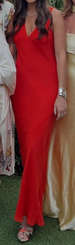 Reformation Siana Dress (red/orange) - Image 4