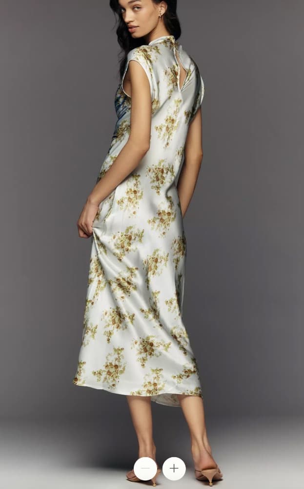 Mock Neck Midi Slip Dress - Image 2
