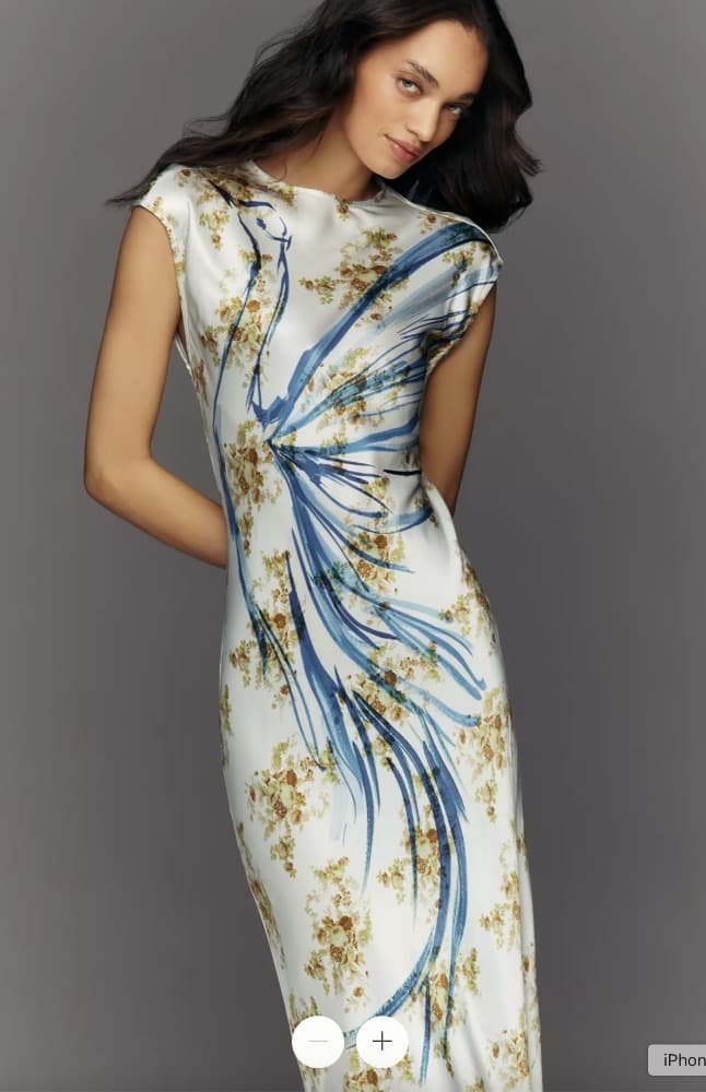 Mock Neck Midi Slip Dress - Image 3