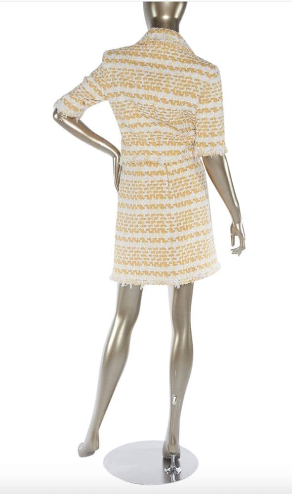 Chanel Spring 2018 Yellow And White Skirt - Image 5