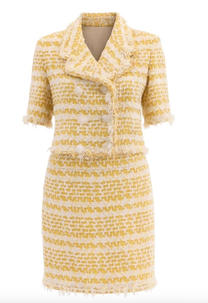 Chanel Spring 2018 Yellow And White Skirt - Image 6