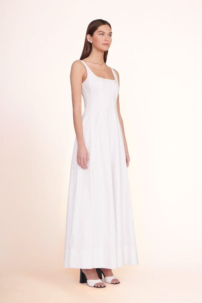 Staud Wells Maxi Dress - White - Image 3