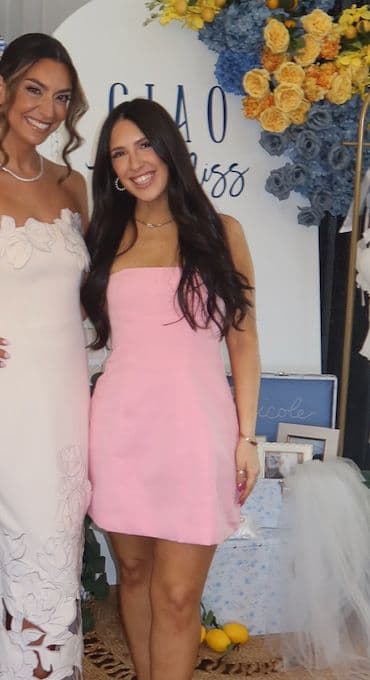 Showpo Catharine Mini Dress - Strapless A Line Dress in Pink - Image 1