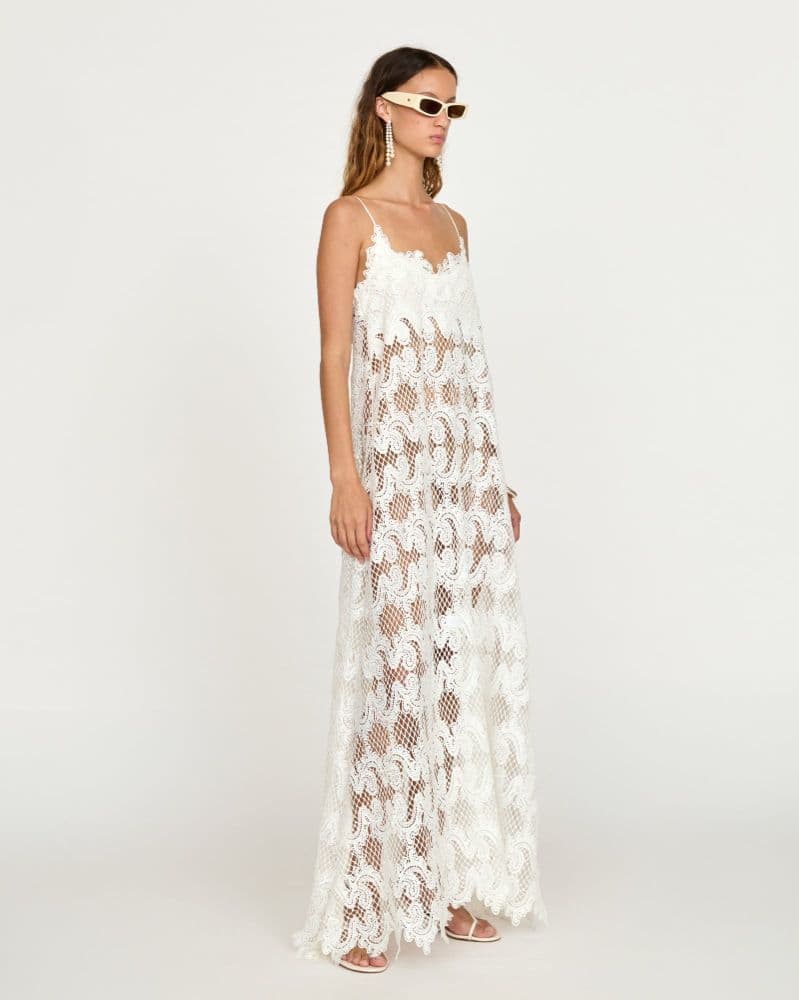 Éliou Paula Dress - White Baroque - Image 3