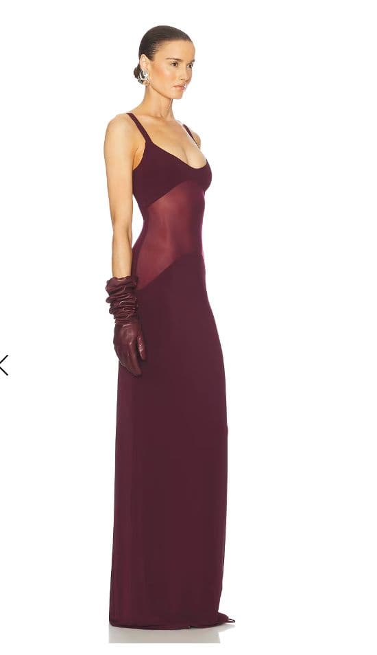 Helsa Sheer Knit Curve Maxi Dress REVOLVE - Image 1