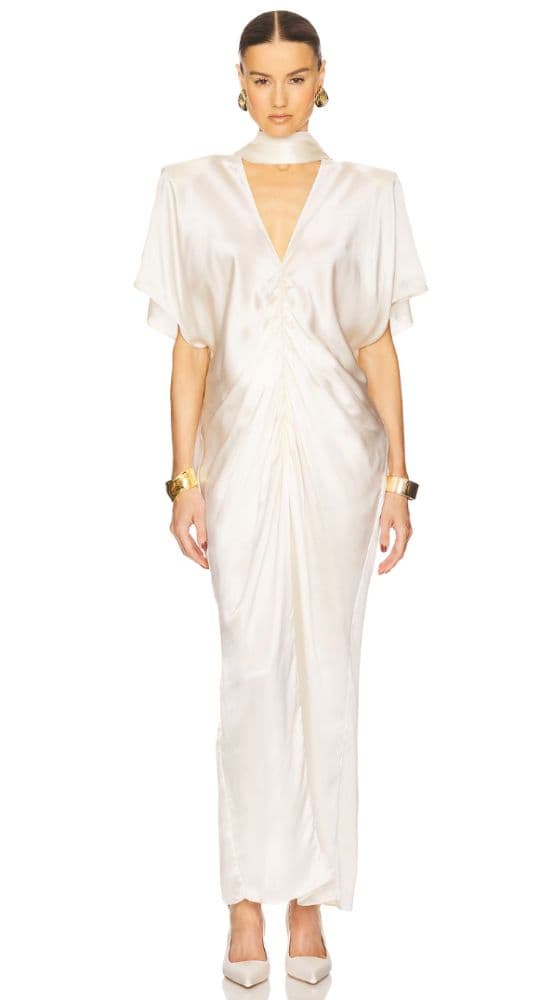 Helsa The Demeter Dress in Silk Lyocell REVOLVE - Image 3