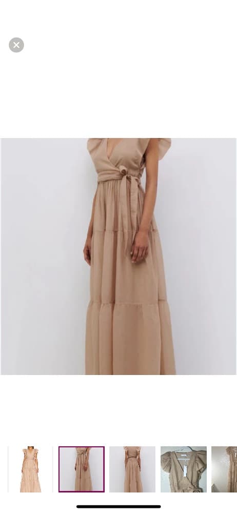 New SIMKHAI Banks Maxi Dress In Oat - Image 1