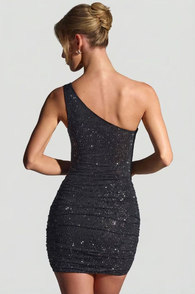 Oh Polly Embellished One-Shoulder Mini Dress - Image 2