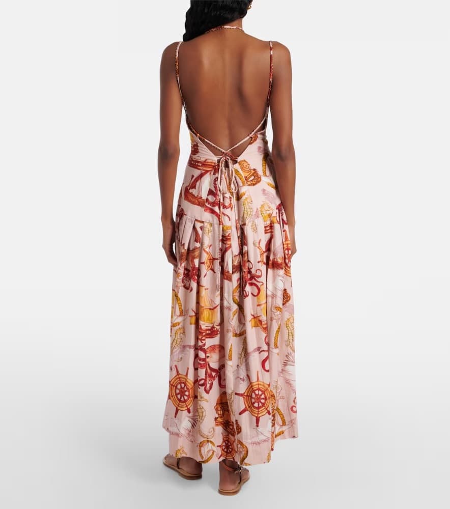 FARM Rio Nautical Wonder Pink Strappy Dress - Image 2
