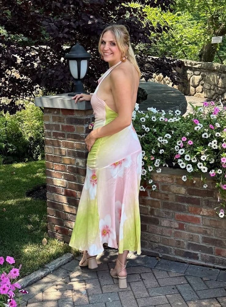 Zara Floral Print Halter Maxi - Image 3