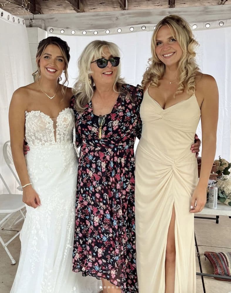 Azazie Beige Bridesmaid Dress - Image 2