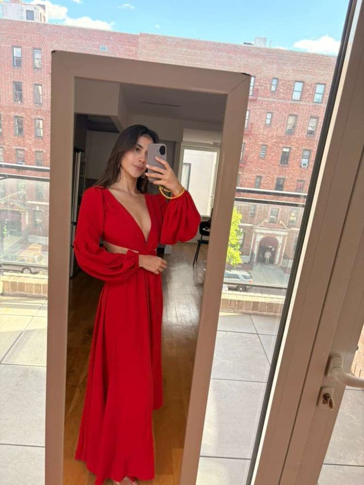 Red Long Dress - Image 2