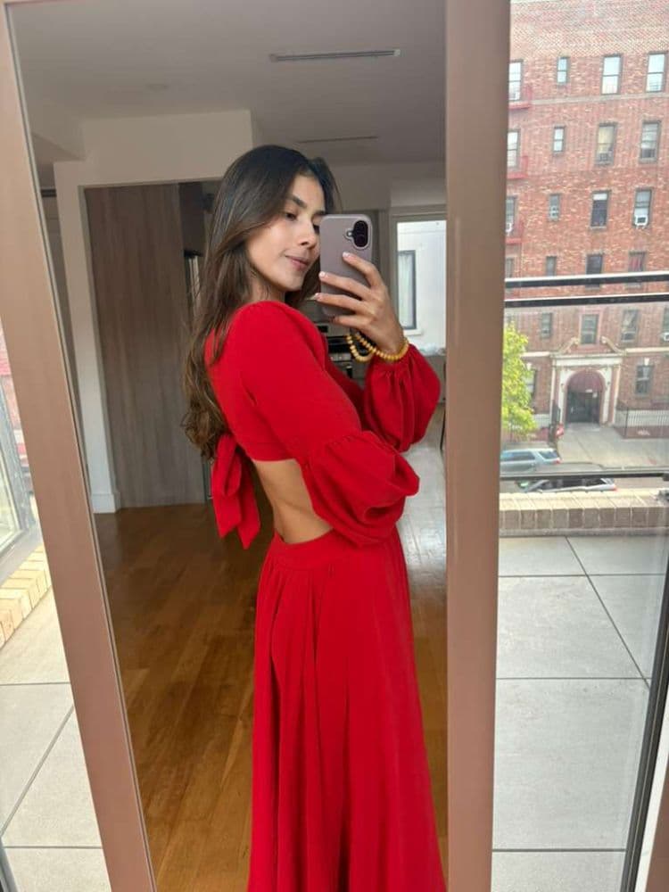 Red Long Dress - Image 1
