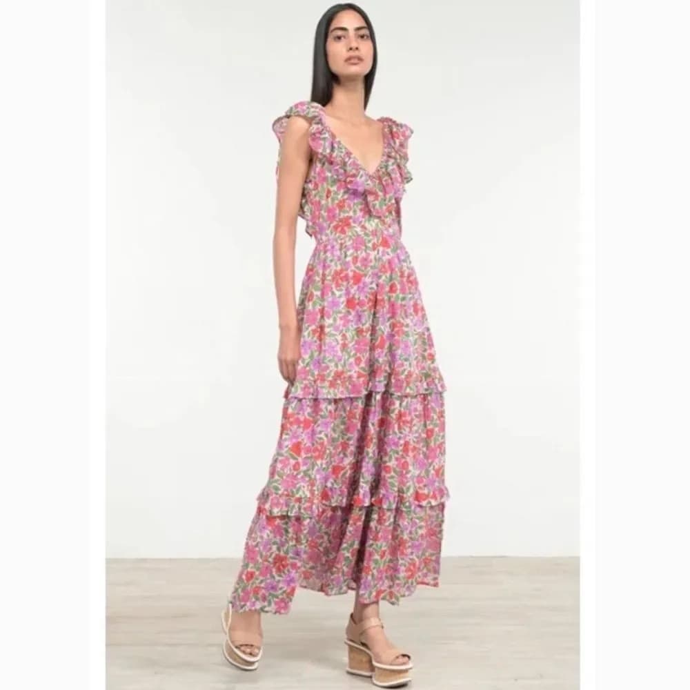 Banjanan Twiggy Floral Print Tiered Dress - Image 3