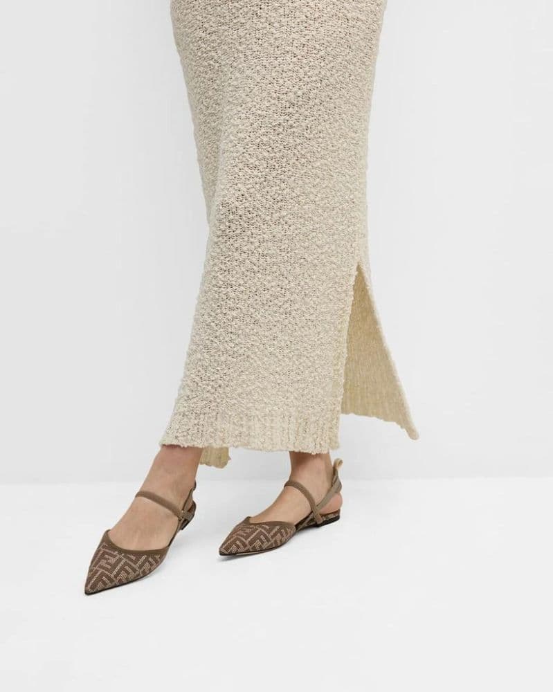 Women’s Colibri Lite FF Raffia Slingback Flats - Image 1