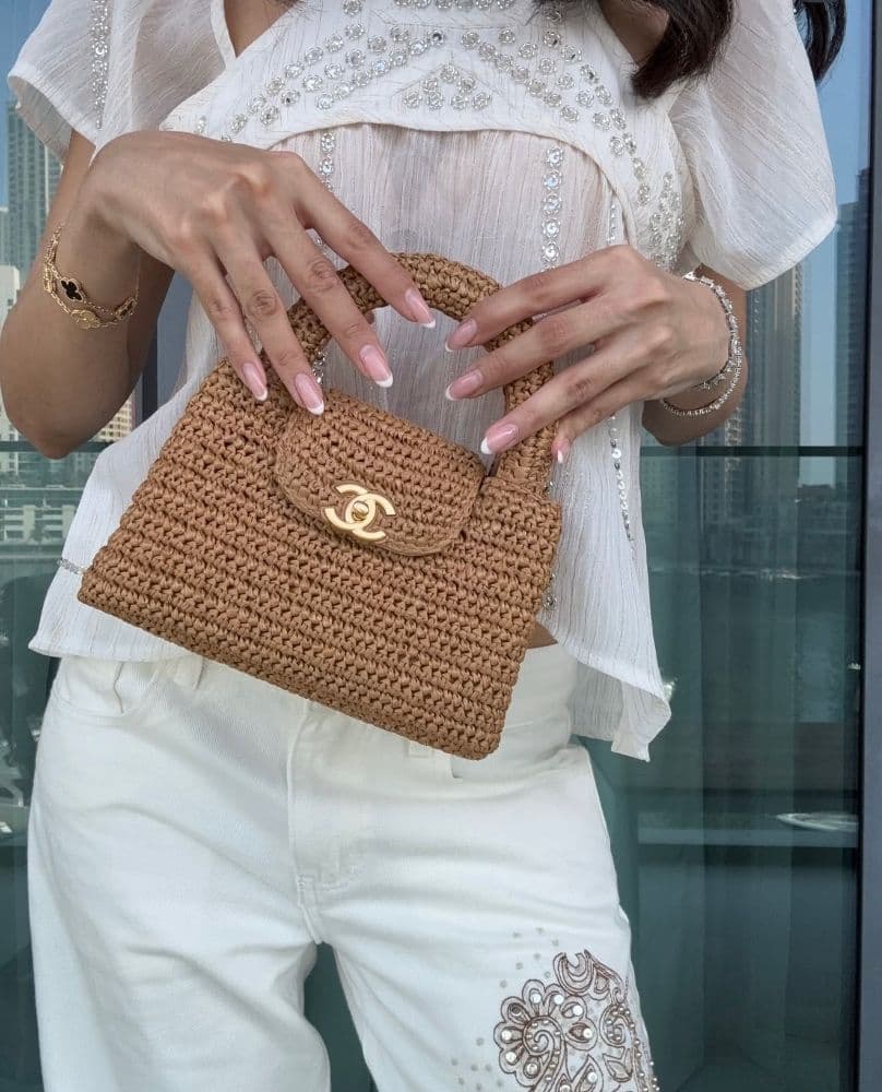 Chanel SS26 Mini Kelly Raffia (Nano) - Image 2