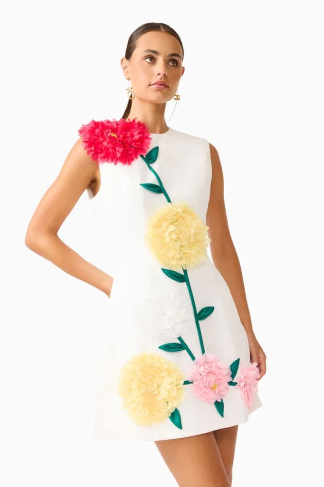 Elliatt Buttercup Embroidered Mini Dress - Image 2