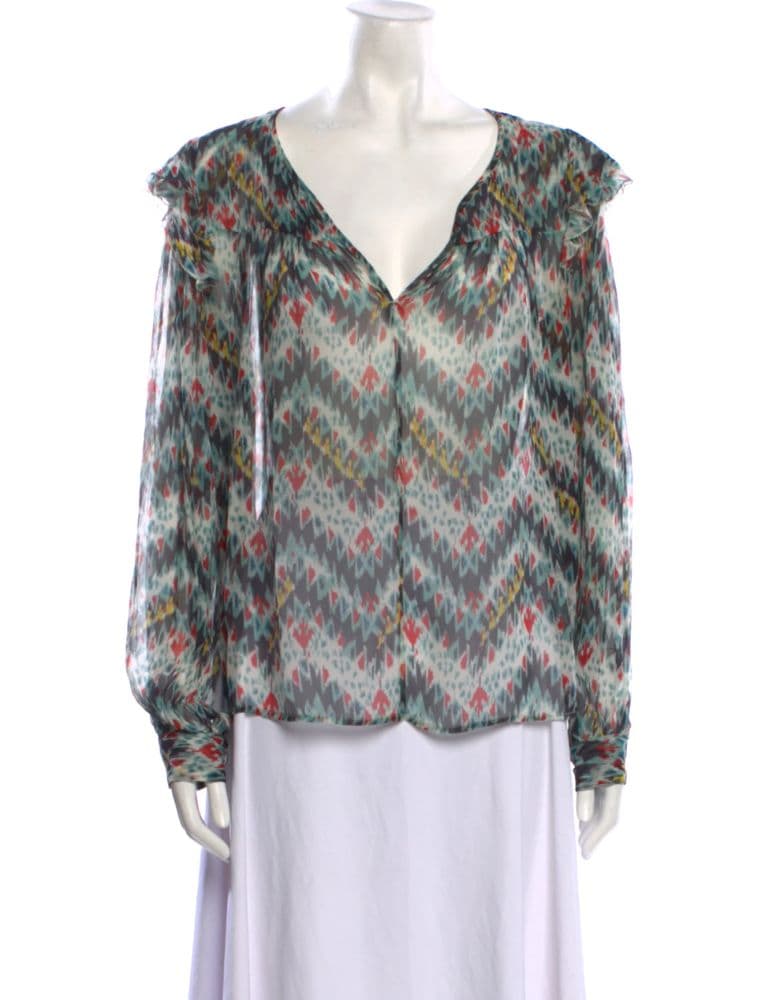 Étoile Isabel Marant Silk Printed Blouse (from TRR) - Image 1