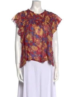 Étoile Isabel Marant Printed Crew Neck Blouse (from TRR) - Image 1