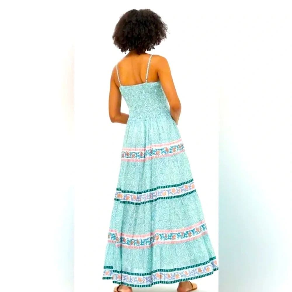 Oliphant SMOCKED BACK MAXI- JAMALI GREEN - Image 3