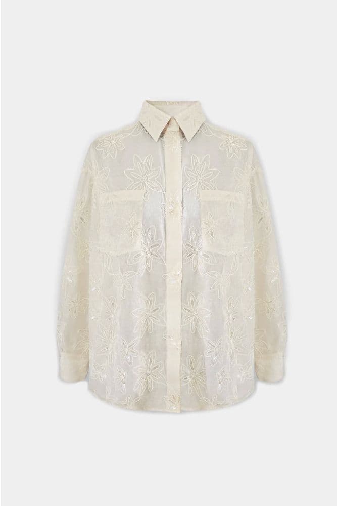 Oh So Troppy Starry Sheer LS Shirt - Image 1
