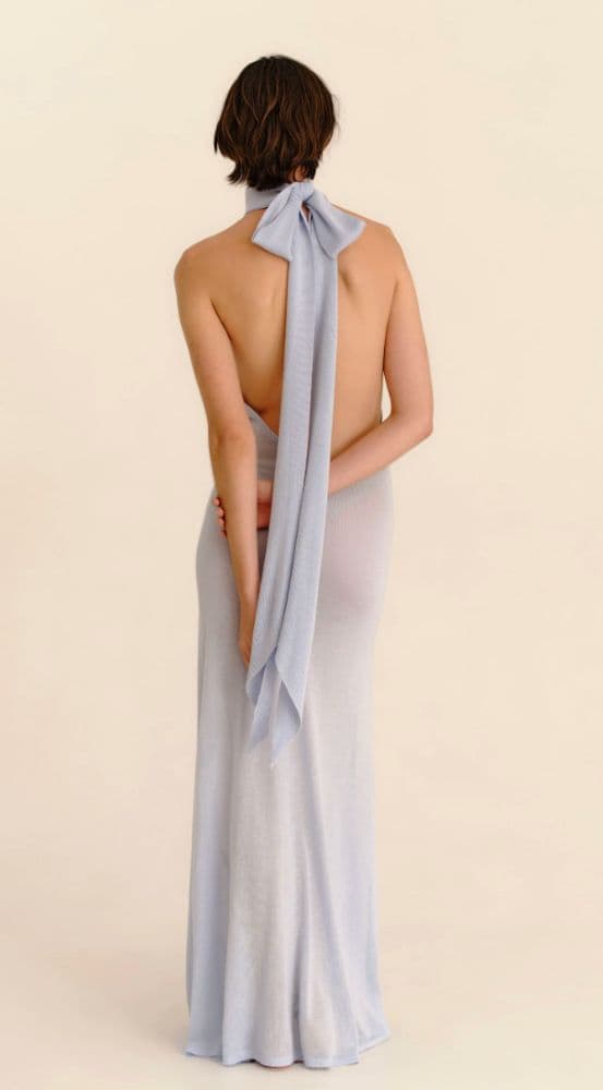 Leny Cascade Dress 2.0 - Aquamarine - Image 2