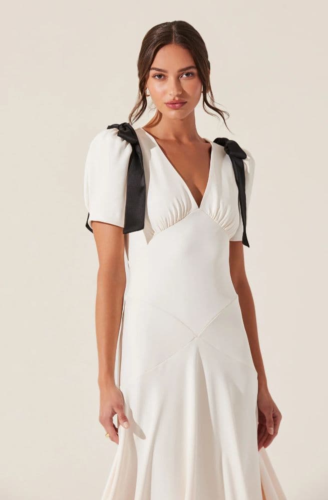 ASTR the Label Ciela Bow Puff Sleeve Dress - Image 2