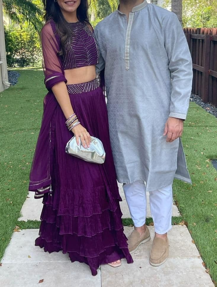 Purple Indian Lehenga Set - Image 1