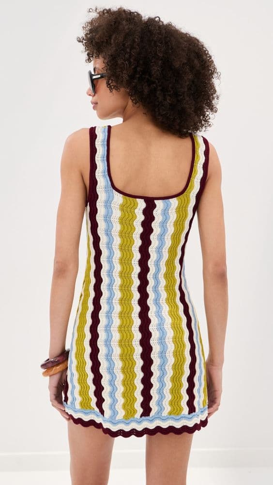 LE BOP Nadia Wavy Stripe Dress - Image 2