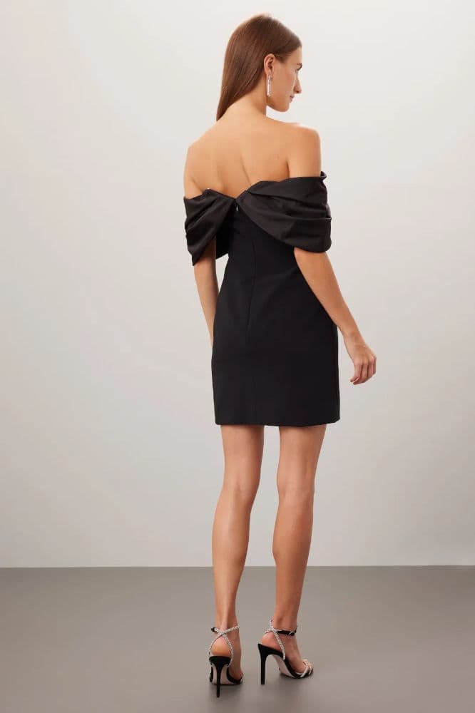 Black Mini Cocktail Dress - Image 1