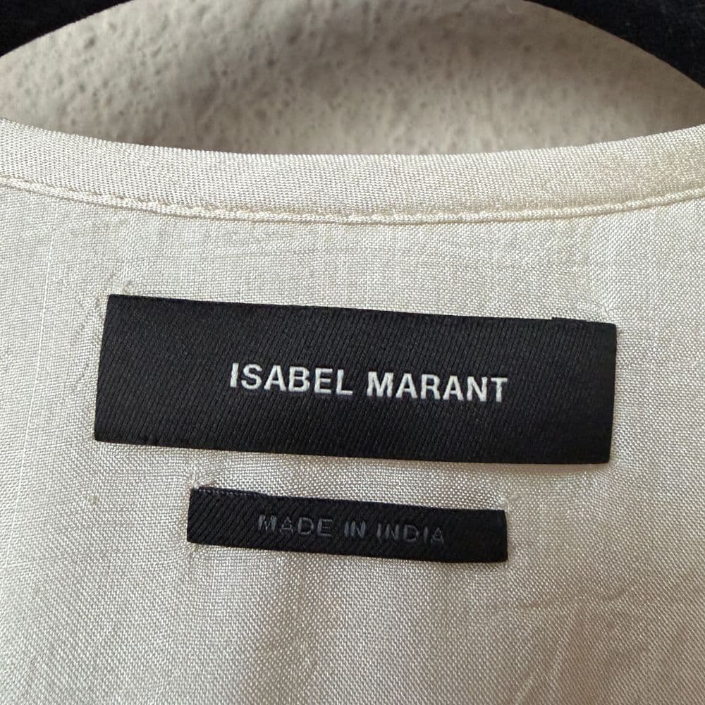 Isabel Marant Ciskalia Folk Embroidered Silk Blouse - Image 2