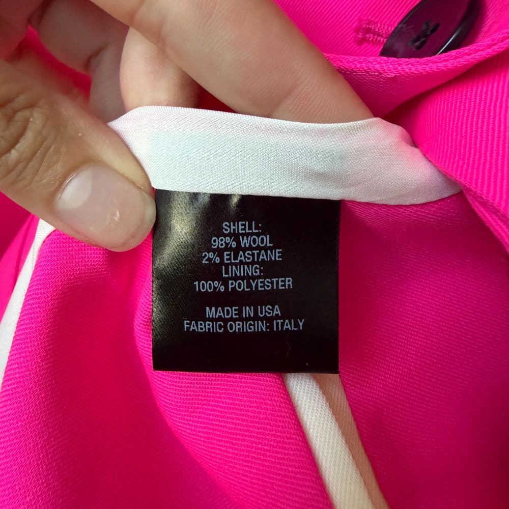 ARGENT Supermajority Hot Pink Seasonless Wool Blazer - Image 4
