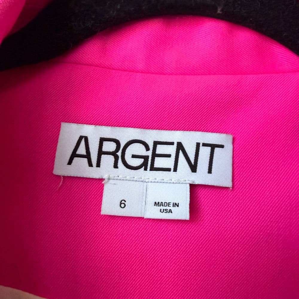 ARGENT Supermajority Hot Pink Seasonless Wool Blazer - Image 3