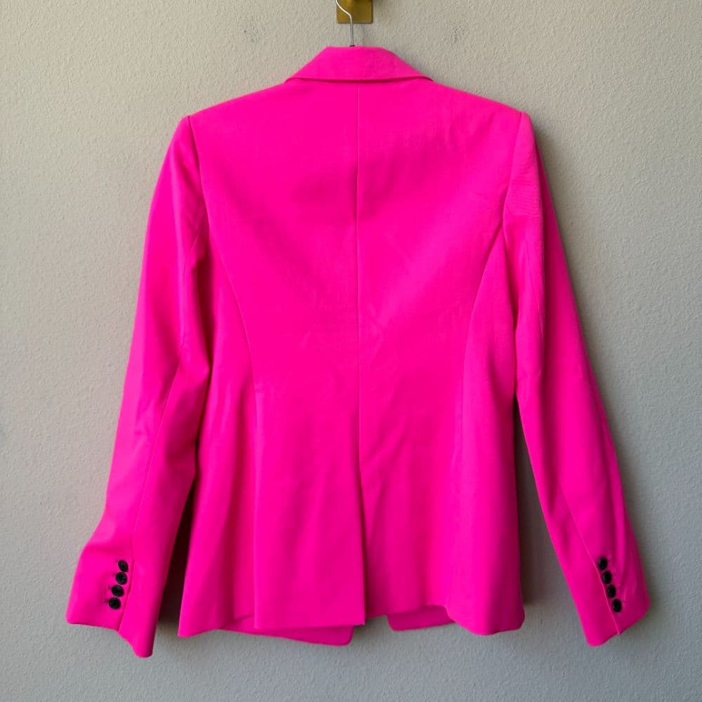 ARGENT Supermajority Hot Pink Seasonless Wool Blazer - Image 6