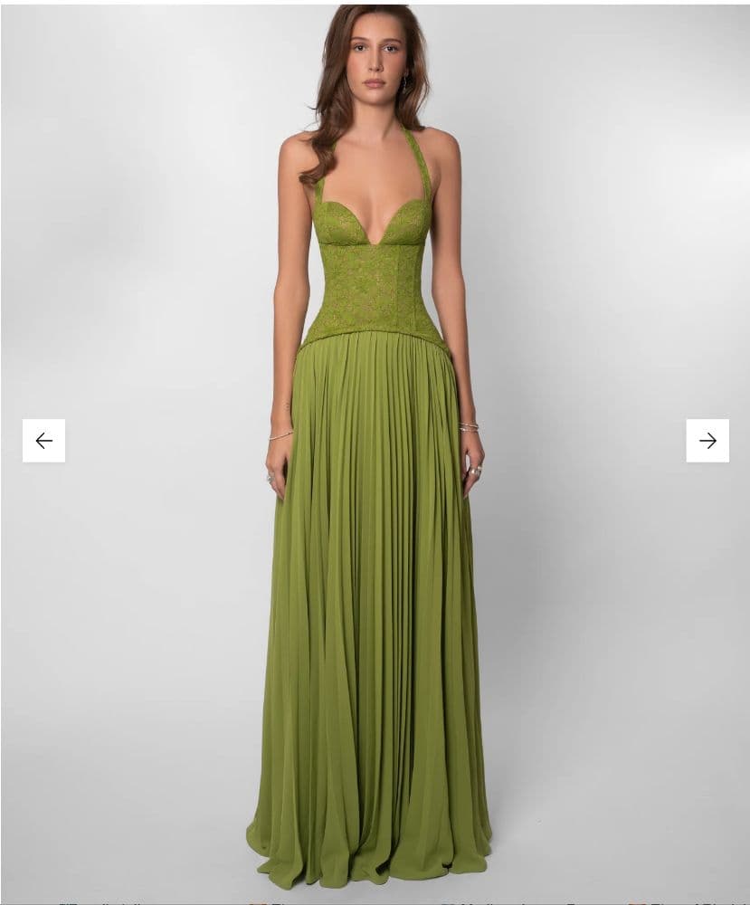 Fenity Fashion Gaia Dress in Green - Authentic - Image 1