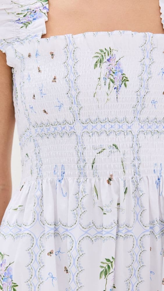 Hill House Ellie Nap Dress Floral Patch - Image 3