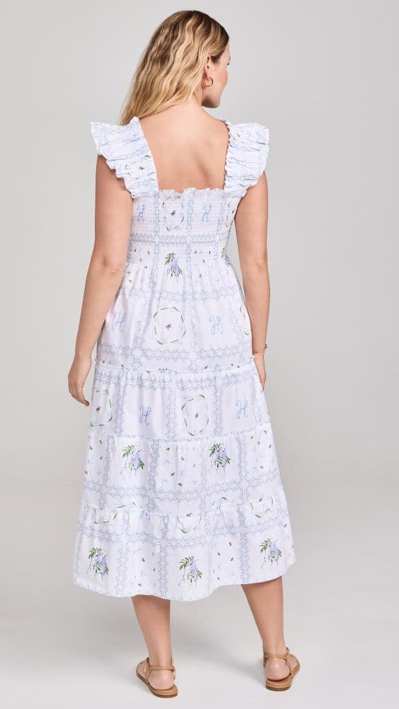 Hill House Ellie Nap Dress Floral Patch - Image 4